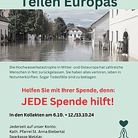 Flut in Europa - Sie können spenden!