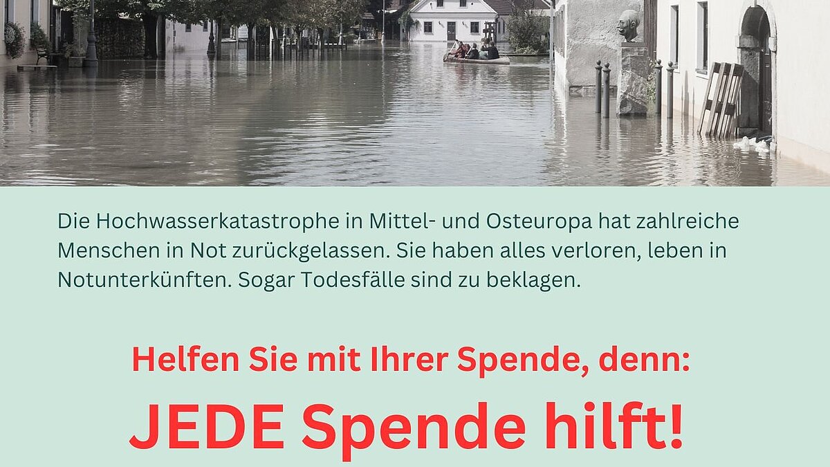 Flut in Europa - Sie können spenden!